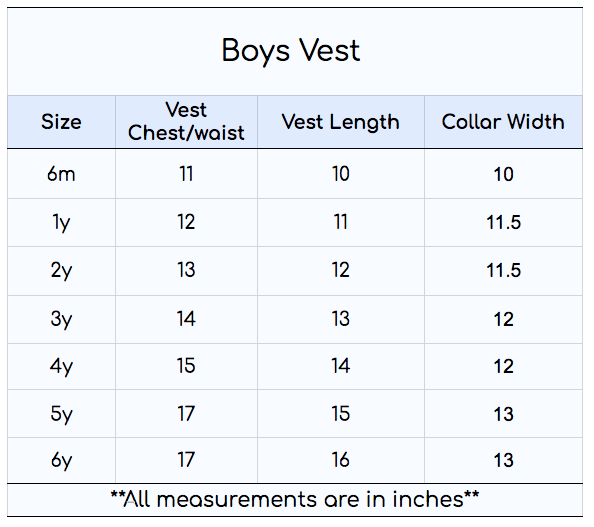 Boys Blue Pearl Vest- 1 Piece